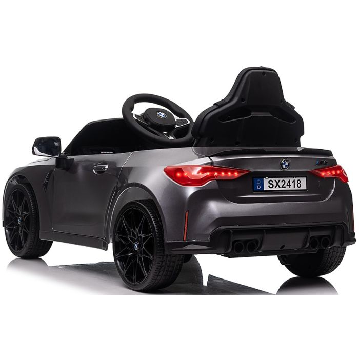Elektrische Kinderauto BMW M4 Grijs Metallic 12V