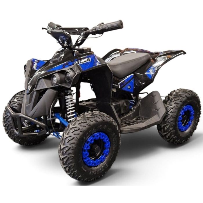 Elektrische kinderquad Cyclone Blauw 1060W 48V Brushless LCD Scherm