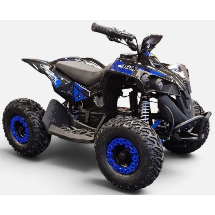 Elektrische kinderquad Cyclone Blauw 1060W 48V Brushless LCD Scherm