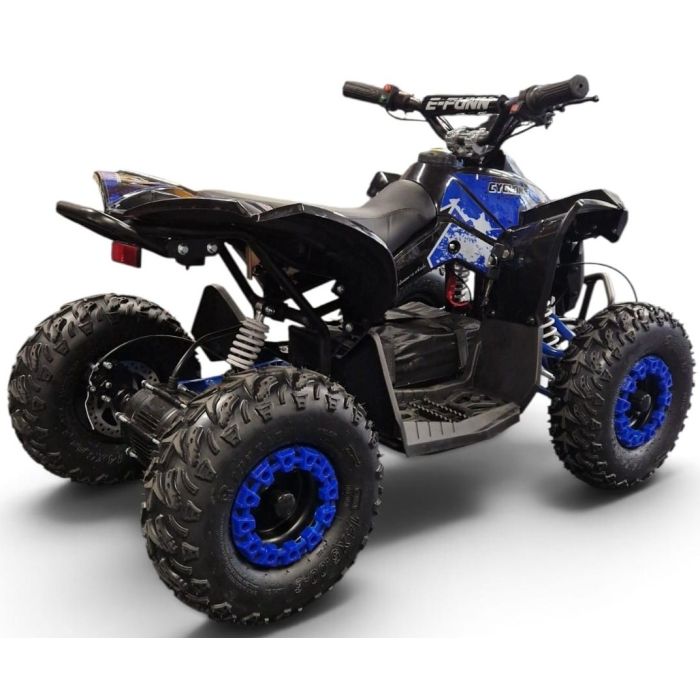 Elektrische kinderquad Cyclone Blauw 1060W 48V Brushless LCD Scherm