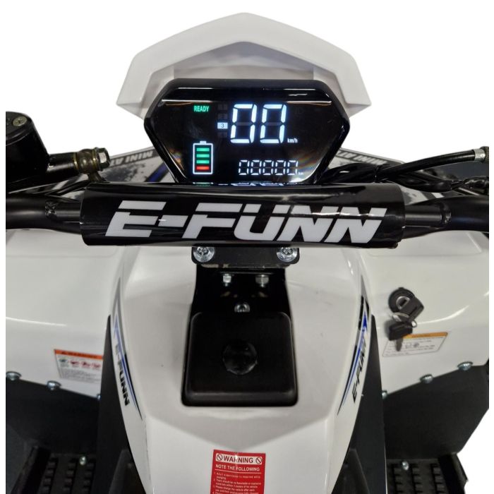 Elektrische kinderquad Midi Typhoon Blauw 1200W 48V Brushless LCD-Scherm