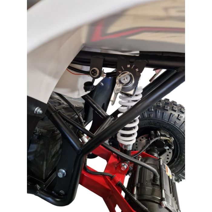 Elektrische kinderquad Midi Typhoon Rood 1200W 48V Brushless LCD-Scherm