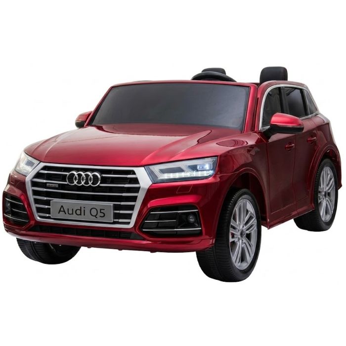 Elektrische Kinder SUV Audi Q5 Rood Metallic 4X4 2 Persoons 24V