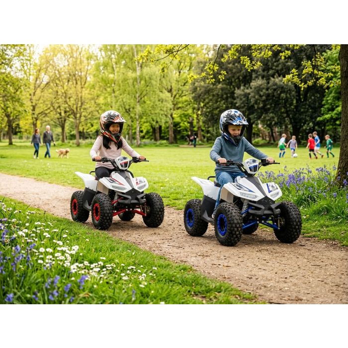 Elektrische kinderquad Midi Typhoon Blauw 1200W 48V Brushless LCD-Scherm