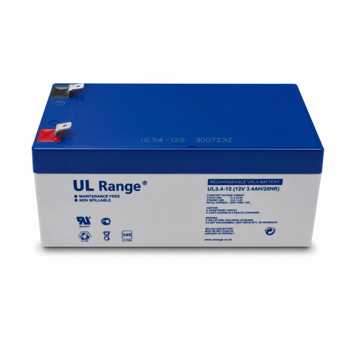 Z Accu PRO 12 volt 3,4Ah Schuif-Aansluiting