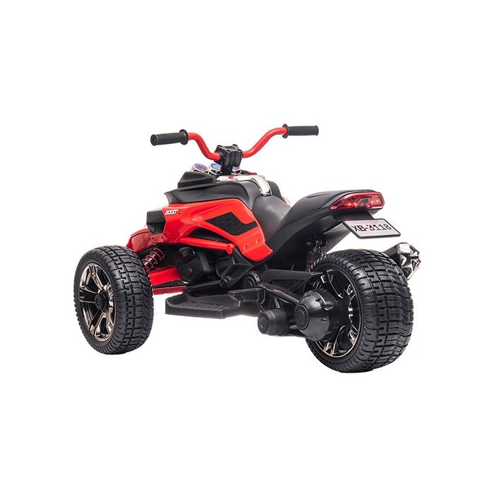 Elektrische Kindermotor Trike met RC 12 Volt Rood