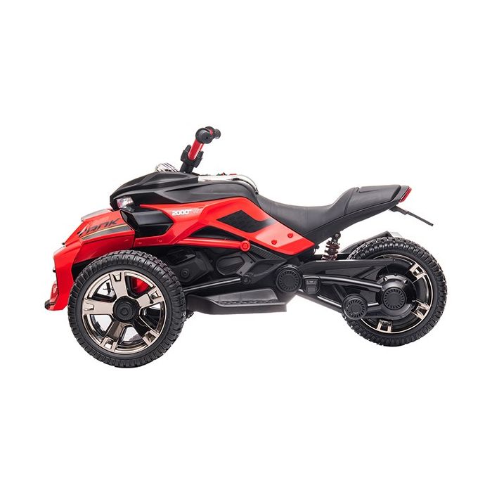 Elektrische Kindermotor Trike met RC 12 Volt Rood