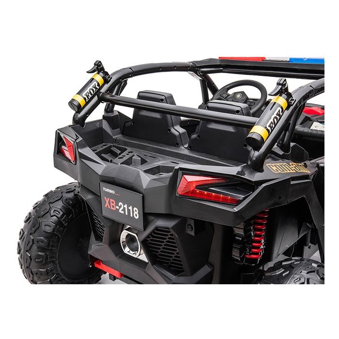 Elektrische Kinderbuggy Proton Politie 2 Persoons 4X4 24 Volt
