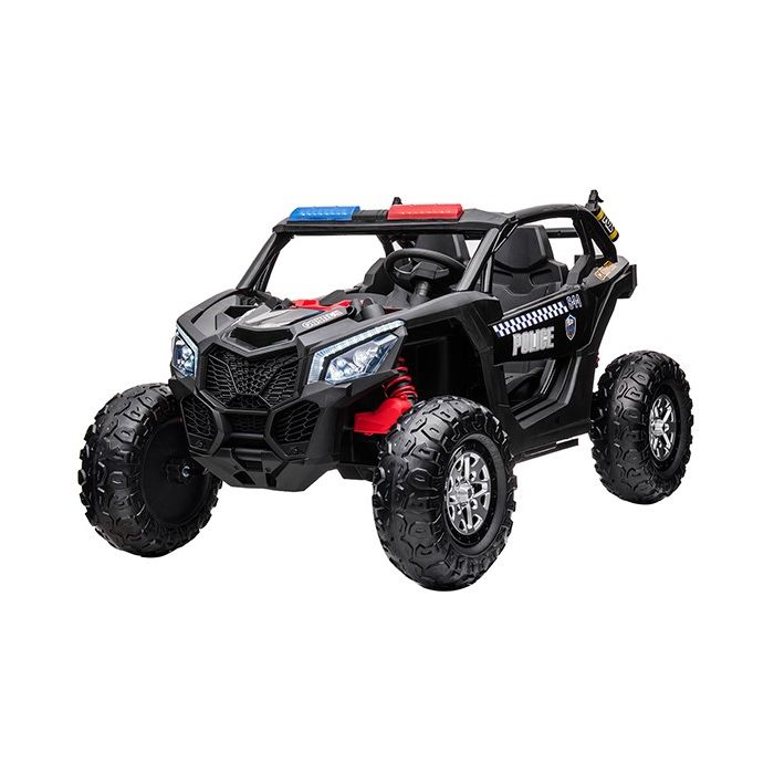 Elektrische Kinderbuggy Proton Politie 2 Persoons 4X4 24 Volt
