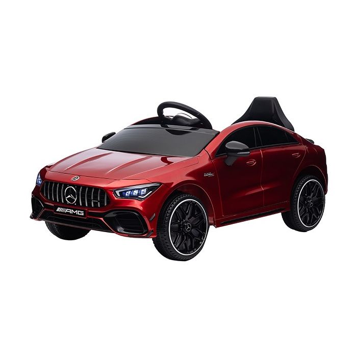 Accu Kinderauto Mercedes CLA45s AMG Rood metallic