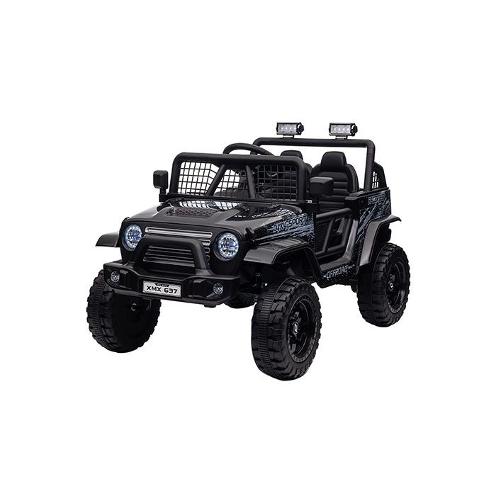 Elektrische kinderjeep Racer Zwart 24V 4X4