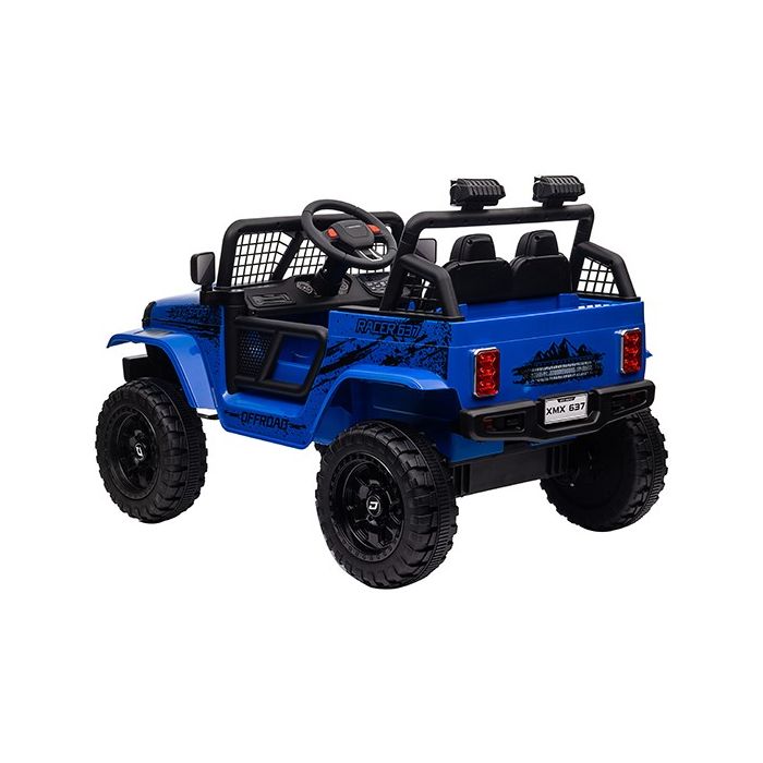 Elektrische kinderjeep Racer Blauw 24V 4X4
