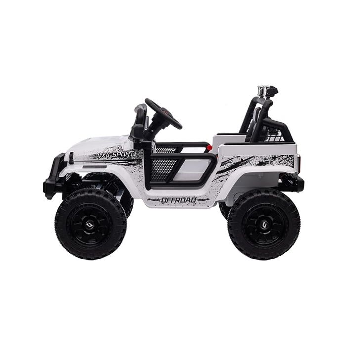 Elektrische kinderjeep Racer Wit 24V 4X4