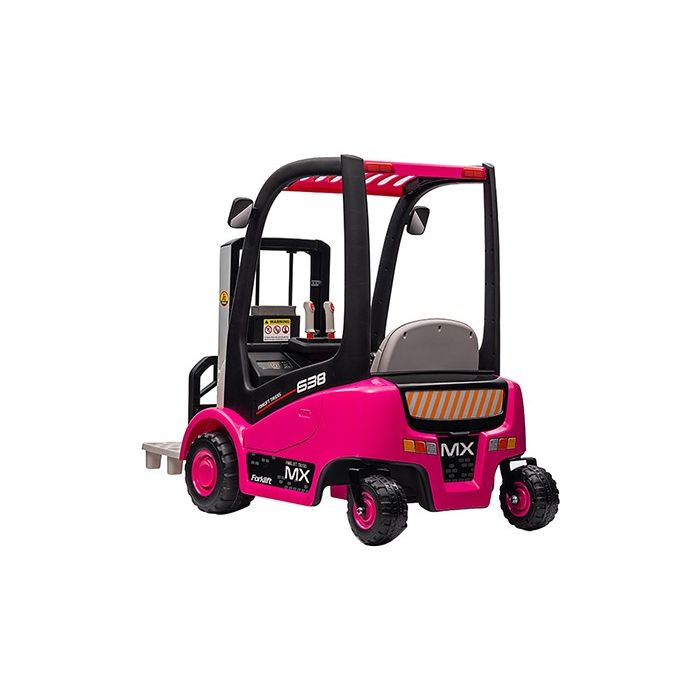 Elektrische Kinderauto Heftruck Roze 12V