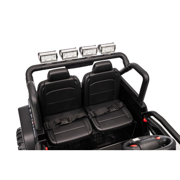 Elektrische kinderjeep Gravity Zwart 24Volt 4X4 2 persoons