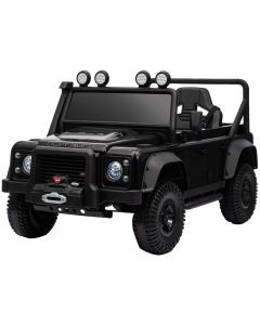 Accu Kinderauto SUV Land Rover Defender 110 SVX Zwart 24Volt
