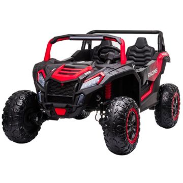 Elektrische Kinderbuggy PhantomXL 24V 4X4 Rood 2 Persoons