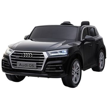 Accu Kinderauto Audi Q5 Zwart Metallic 4X4 2 Persoons 24V
