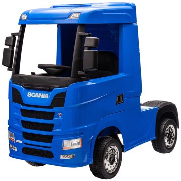 Elektrische Kindervrachtwagen Scania 500R Truck 4X4 Blauw