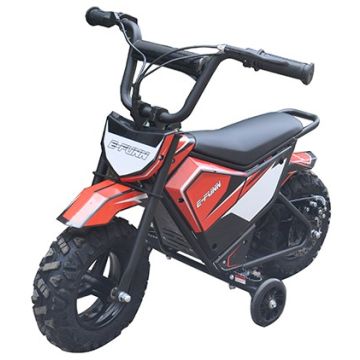 Elektrische Kinder crossbike Monkey Rood 250W 24 Volt