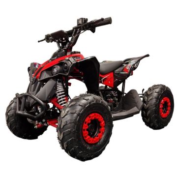 Elektrische Midi Quad CYCLONE Rood 1200W BRUSHLESS 48Volt LCD-Scherm