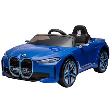Elektrische Kinderauto BMW i4 Blauw  4X4 12V