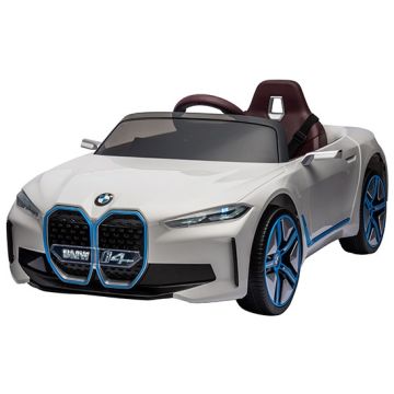 Elektrische Kinderauto BMW i4 Wit  4X4 12V