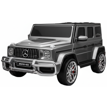 Elektrische Kinderauto MERCEDES G63-AMG 24 Volt 4X4 Grijs Metallic 2 Persoons