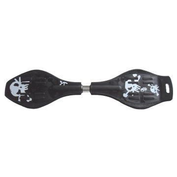 Waveboard Skull Zwart