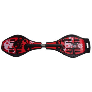 Waveboard Skull Rood