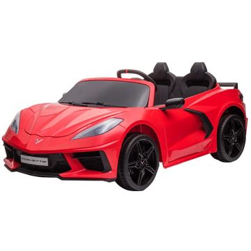 Elektrische Kinderauto Corvette C8 24V Rood 2 Persoons