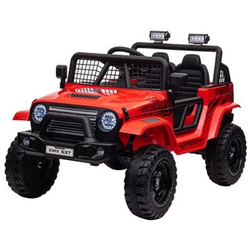 Elektrische kinderjeep Racer Rood 24V 4X4