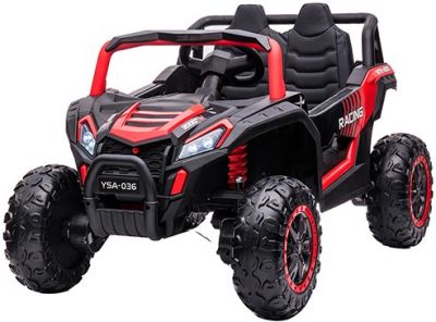 Elektrische Kinderbuggy Phantom 4X4 Rood 2 Persoons