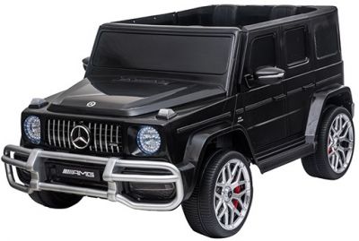 Elektrische Kinderauto MERCEDES G63-AMG 24 Volt 4X4 Zwart Metallic 2 Persoons