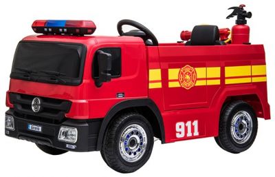 Accu Vrachtwagen Brandweer Rood 12V