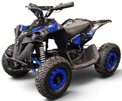 Elektrische kinderquad Cyclone Blauw 1060W 48V Brushless LCD Scherm