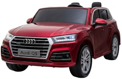 Elektrische Kinder SUV Audi Q5 Rood Metallic 4X4 2 Persoons 24V