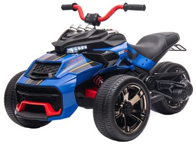Elektrische Kindermotor Trike met RC 12 Volt Blauw