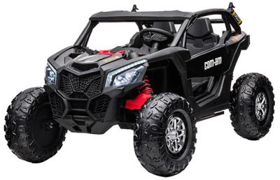 Elektrische Kinderbuggy Proton 4X4 24 Volt 2 Persoons Zwart