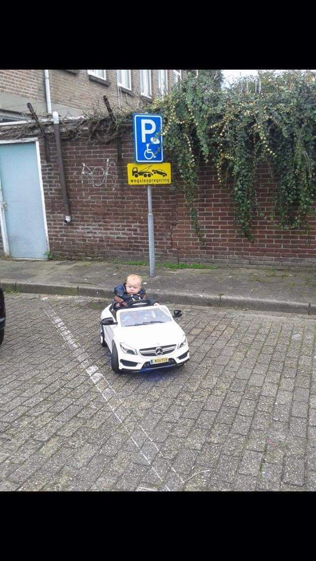 Tevreden chauffeurtje