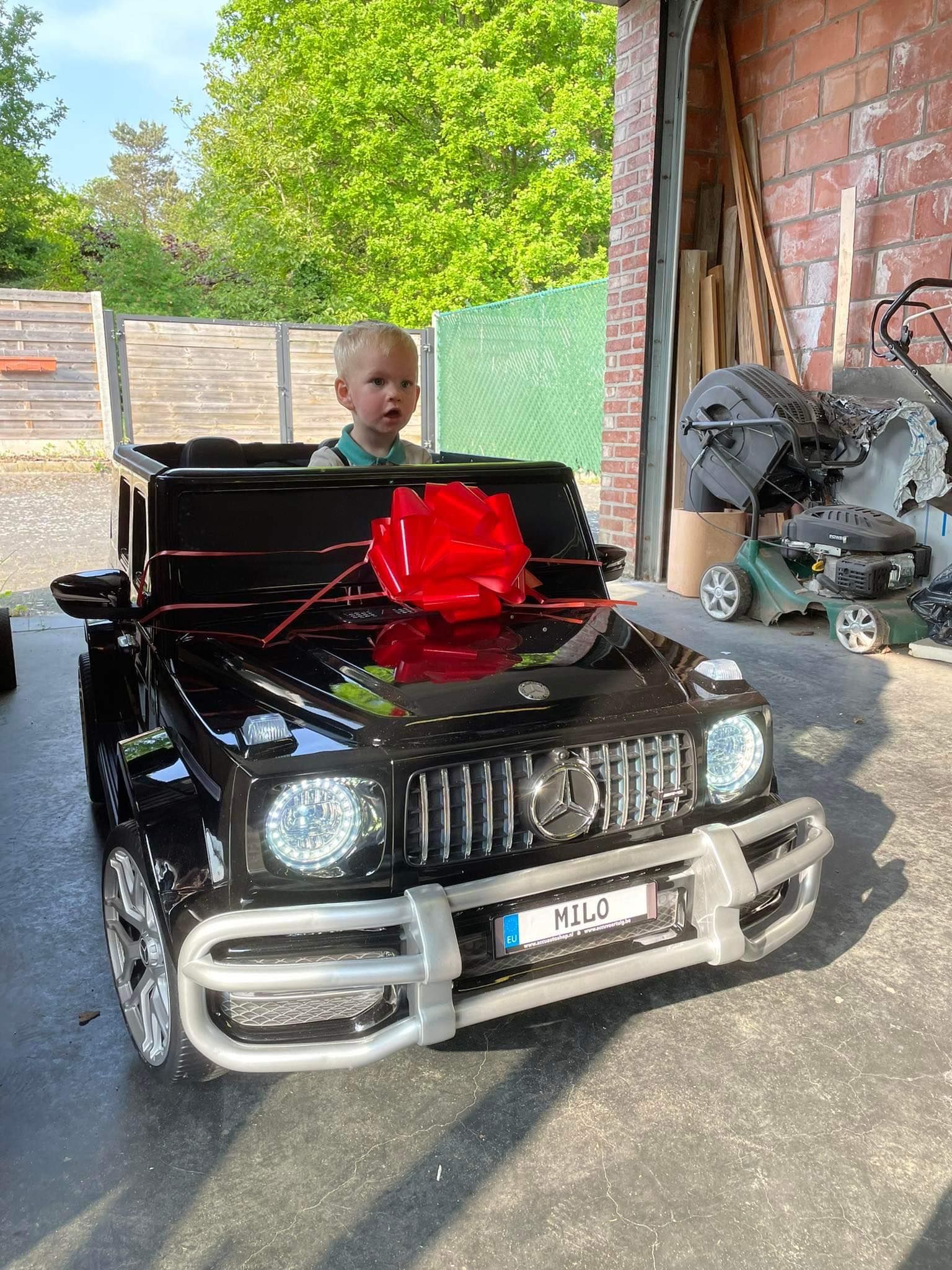 Tevreden chauffeurtje