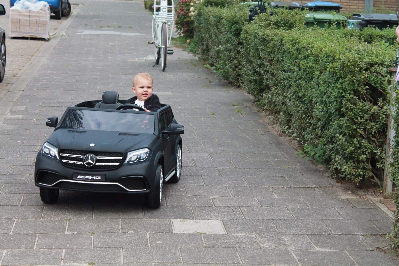 Tevreden chauffeurtje
