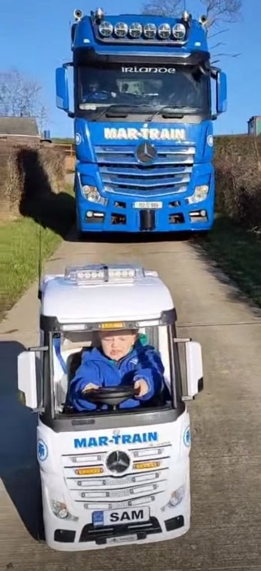 Tevreden chauffeurtje