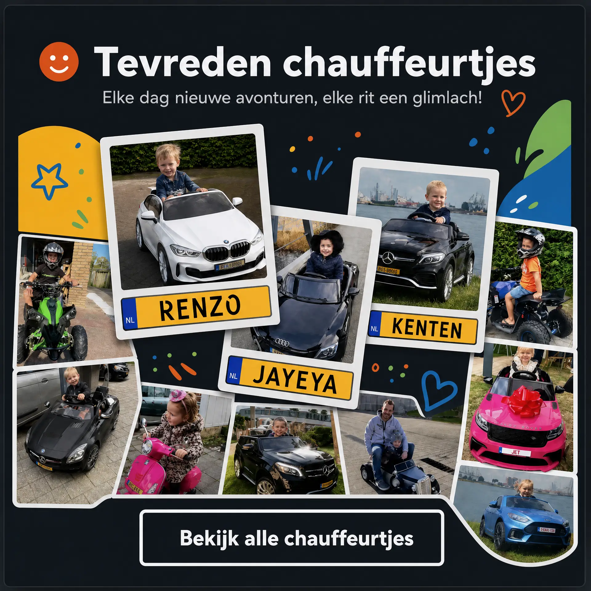 tevreden chauffeurtjes